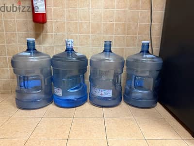 4 Oasis Empty water bottles