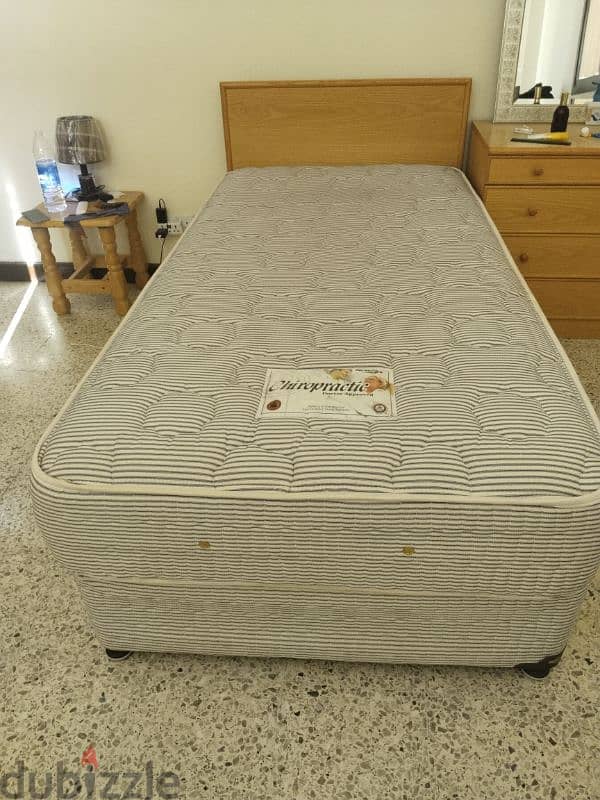 Bed with mattress single. 2