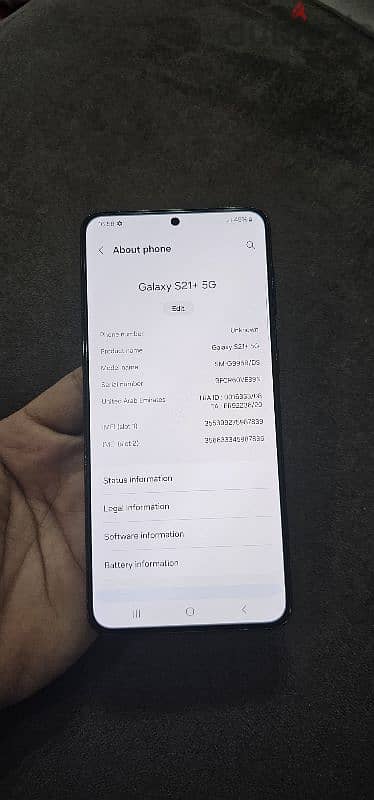 Samsung s21plus 256gb not open or repaired oman phone dual sim 1