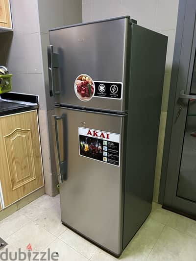 Akai double door Fridge 2 year old