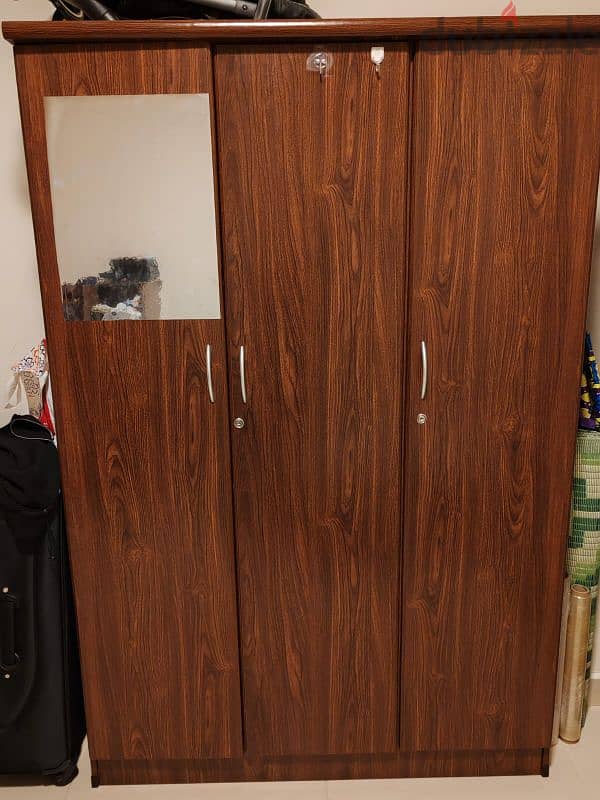 single bed & wardrobe cabinet 1