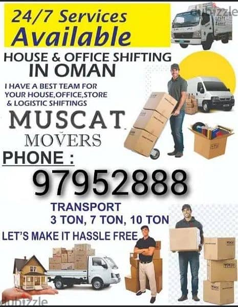 muscat furniture house shiftingg low price 0