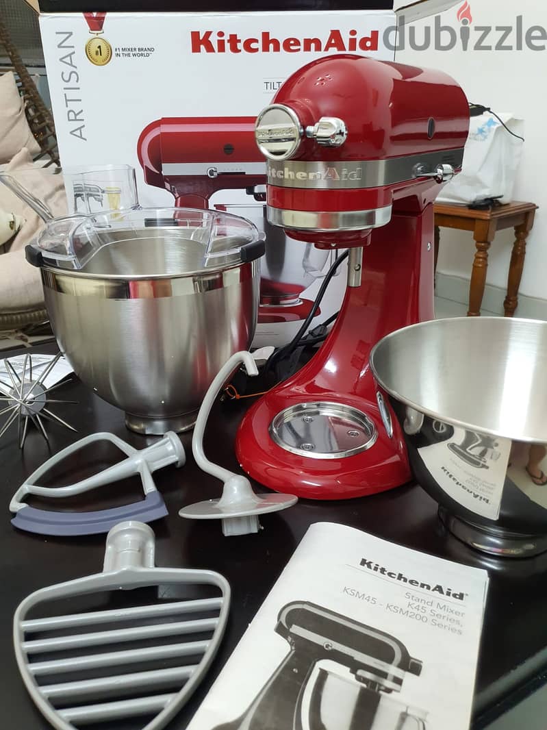 Kitchen Aid Stand Mixer with accessories 3