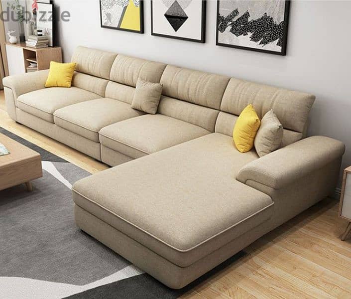 l shape sofa with bad 2