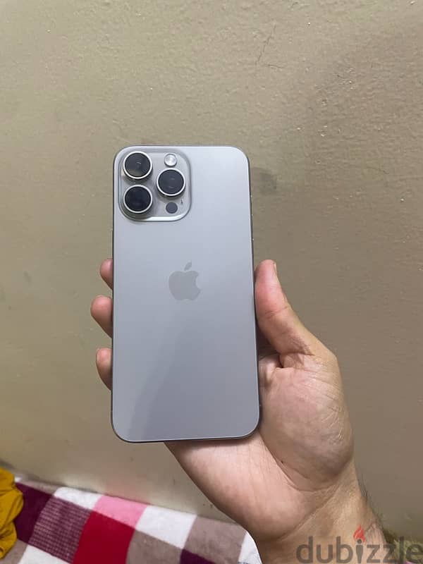 Urgent sell iPhone 15 pro max natural titanium Arabic version 256GB 6