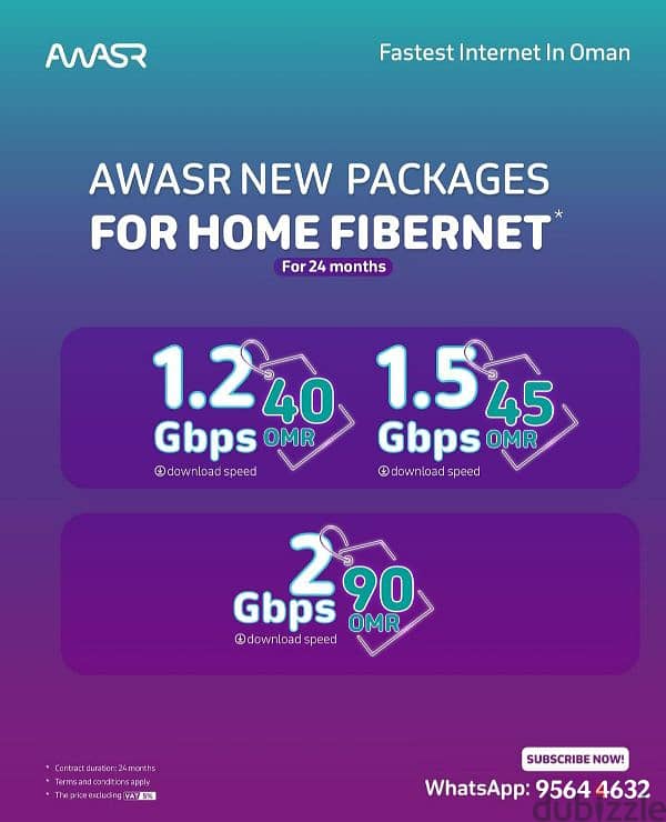 Awasr Fibre Wifi Internet New Packags Available Now 2