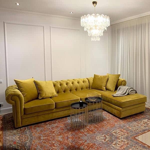 new style l shape sofa set 2