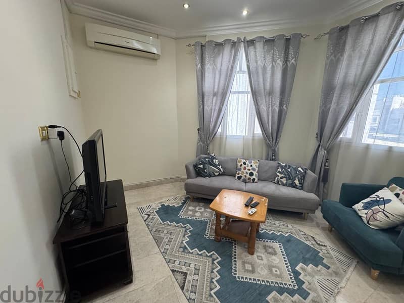 Golden opportunity for rent Al Khuwair 33 1 BHK furniture Near Saeed B 15