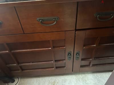 Wooden cupboard drawer