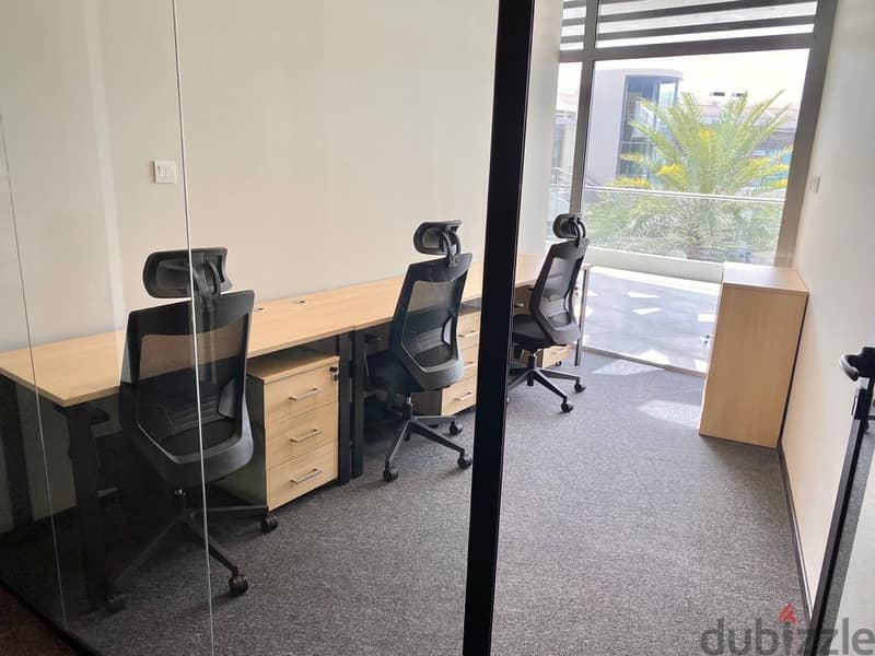 Furnished Private Office for Rent in SQUare Al Khoudh, Seeb 9