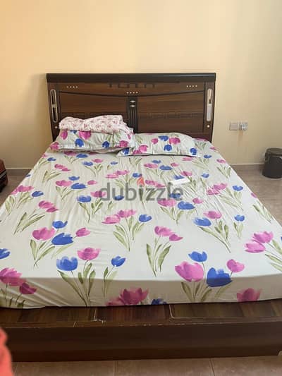 Bed with Mattress for Sale , Al Khuwair, Near Meraj Hotel