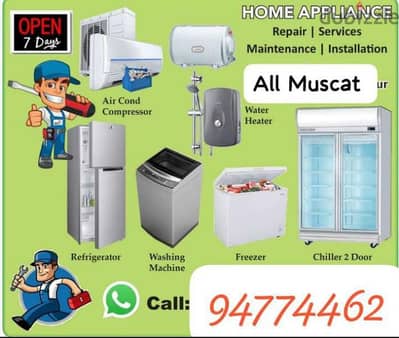 All type Ac Fridge Automatic washing Machine service and repair