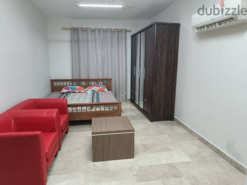 Single room with attached bath & kitchen near Oman post Azaiba 120 OMR 0