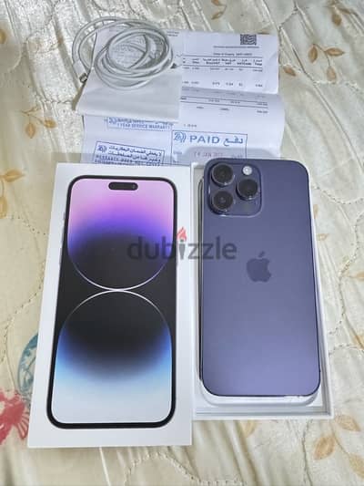 Iphone 14 Pro Max 10/10 Condition with invoice and box