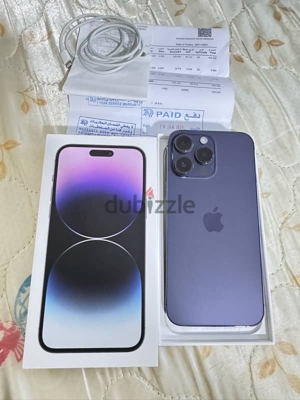 Iphone 14 Pro Max 256 GB 10/10 Condition with invoice and box 0