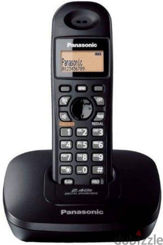 Panasonic KX-TG3611BX Digital Cordless Landline Phone (Black) 1