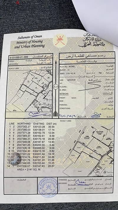 أرض زراعية للبيع في منطقة مغيوة