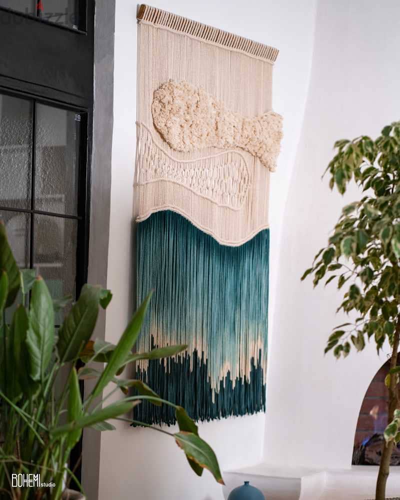 Wall Art Fish Design – Handmade Fiber Art Ocean 2