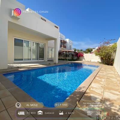 AL MOUJ | LUXURIOUS 3+1BR VILLA WITH PRIVATE POOL FOR RENT