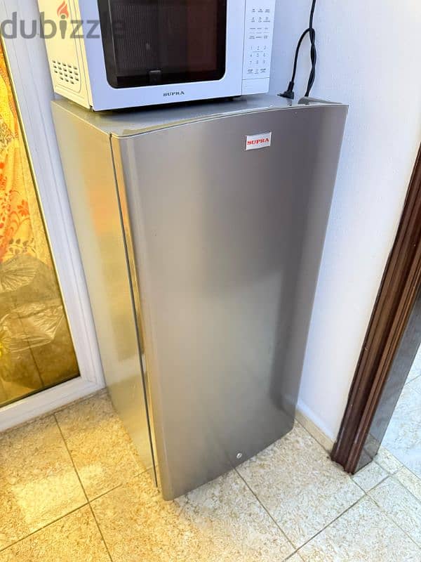 Supra SR200DR Single Door Refrigerator 200L Silver 0