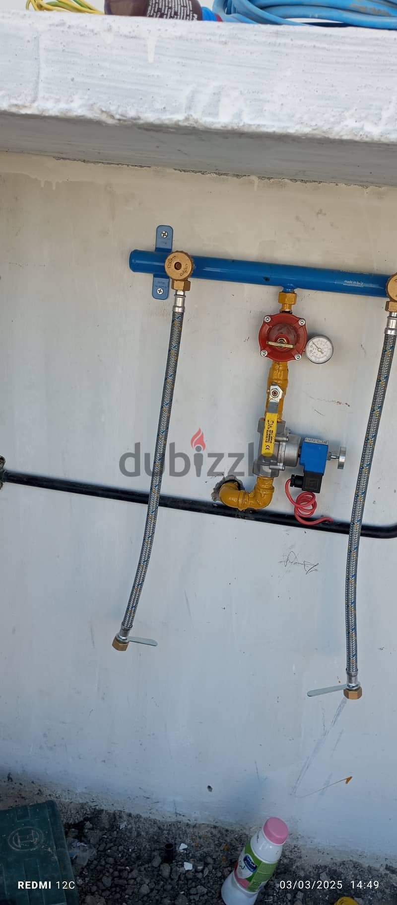 kitchen gas pipeline instaltaion 6