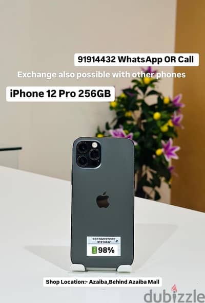 IPhone 12Pro 256GB battery98% good condition