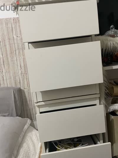 bedside table white color