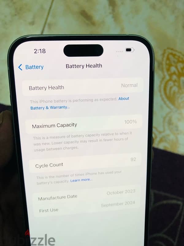 IPhone 15 +  128gb  100% battery Health 4