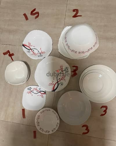 35 pieces dinner set different size