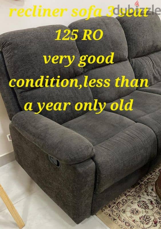 Recliner sofa 1 year old 0