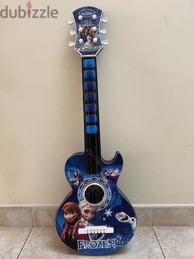 Guitar - Girl kids frozen theme guitar at 4 Omr