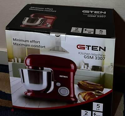 G-TEN Kitchen Machine GSM 3307  جهاز عجن عجين جديده مع ضمان سنتين