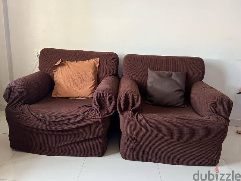 Good Condition One Seater Sofa - 4 Pcs 1