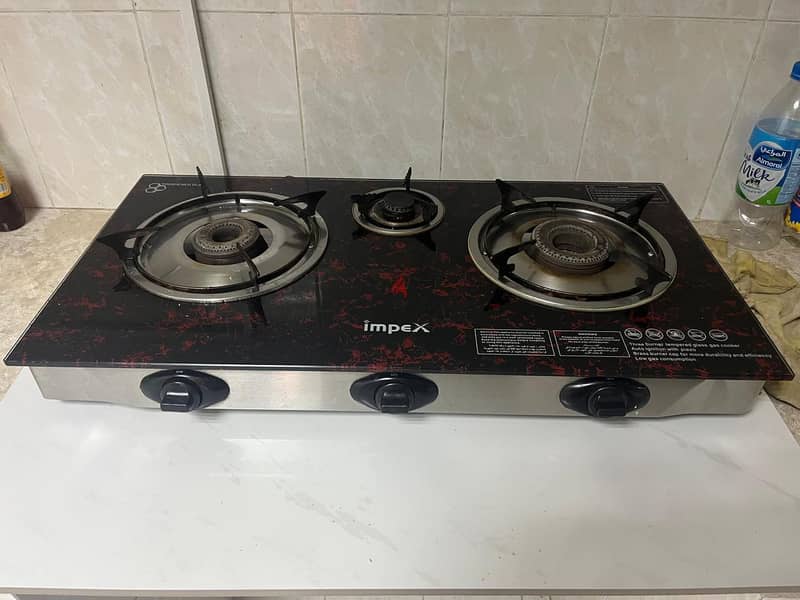 Cooking Burner + Gas (Al Khuwair, Near Meraj Hotel) 0