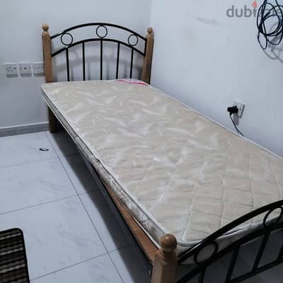 bed with mattress