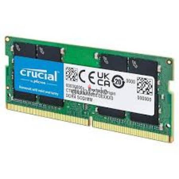 Crucial DDR4 Desktop RAM   16 gb 3200 Mhz 1