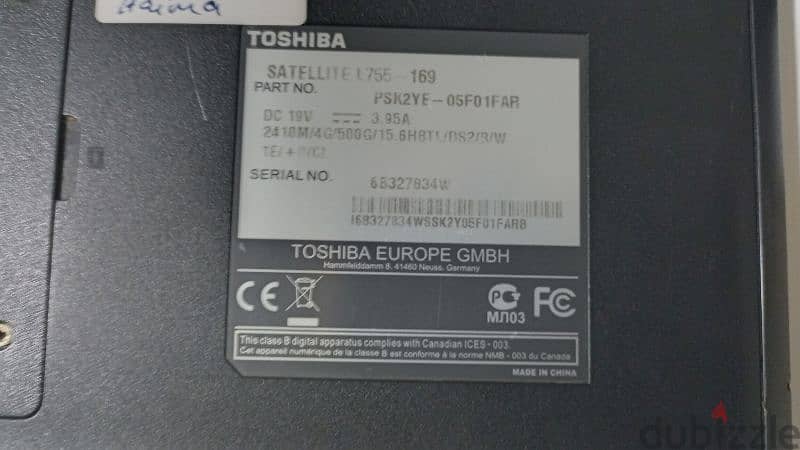 Toshiba laptop for spare parts 3