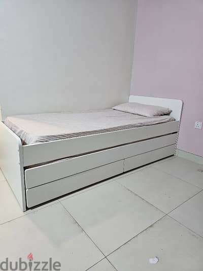 White IKEA bed