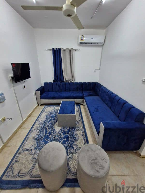 1BHK furnished Alkhuwair near badr alsama hospital and Al Khuwair Park 2