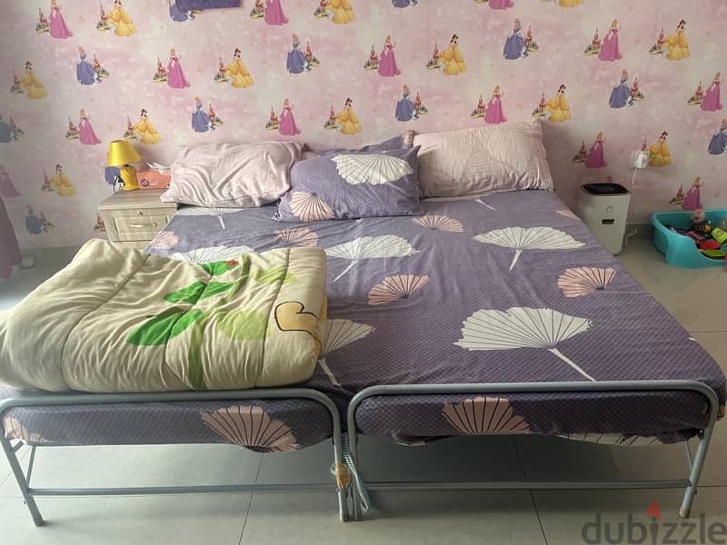 single steel bed 2