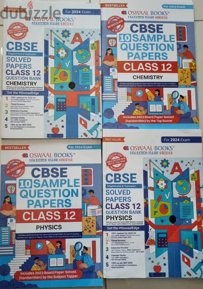 Physics and chemistry oswal reference books and samlle papers 12th gra