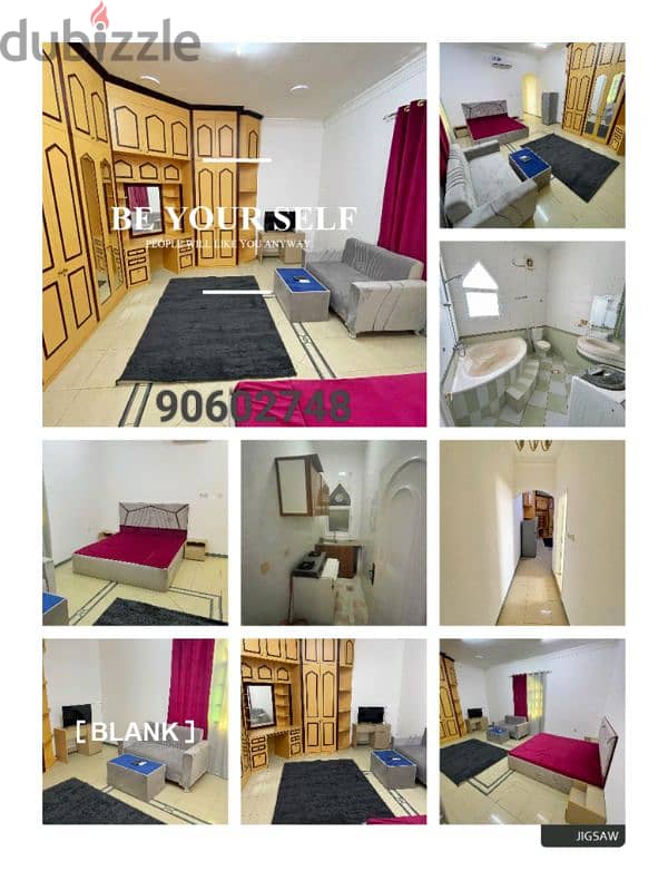 Studio in Al Khuwair, one room, one bathroom and one kitchen 0