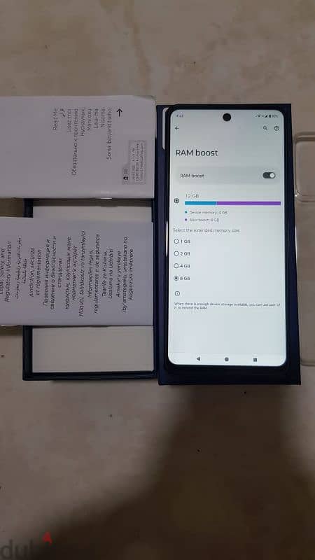 moto g04s ram 8+4 total 12GB ram memory 128GB 5