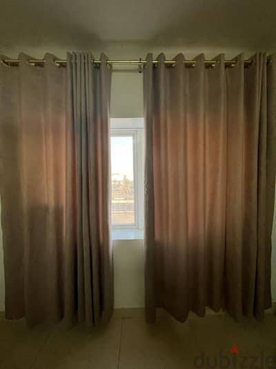 Curtains and Rod Set  Available