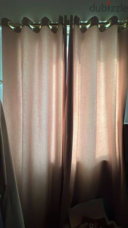 URGENT SALE!! Curtains and Rod Set 1