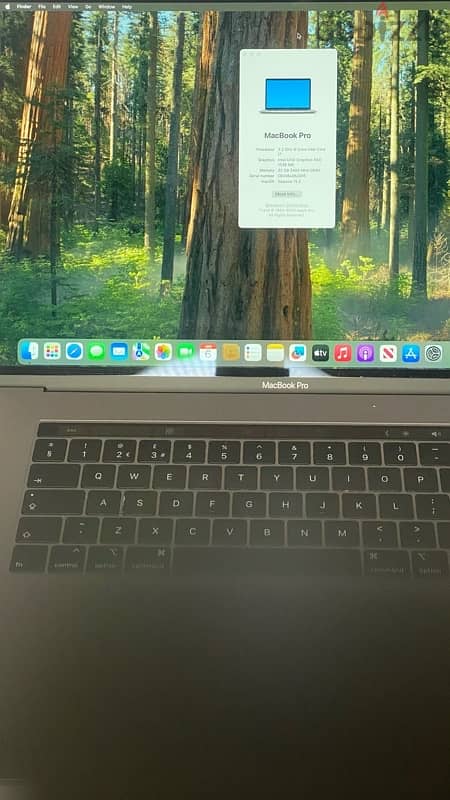 MacBook Pro 2019/core i7/32ram/265ssd/4GB graphics 3