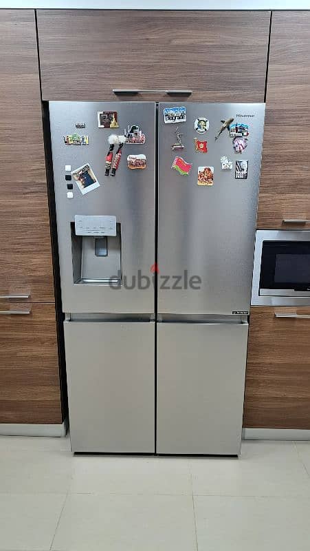 Refrigerator Hisense with ice maker, 1 year used 0