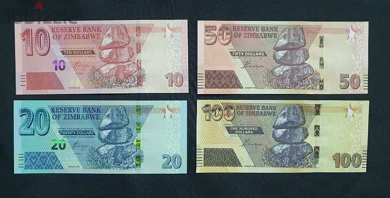 UNC Zimbabwe banknotes 1