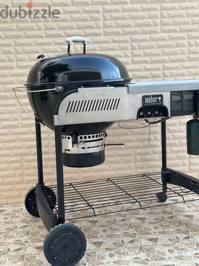 Weber Performer Charcoal Grill used