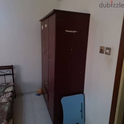 single cart bed and cupboard for sale